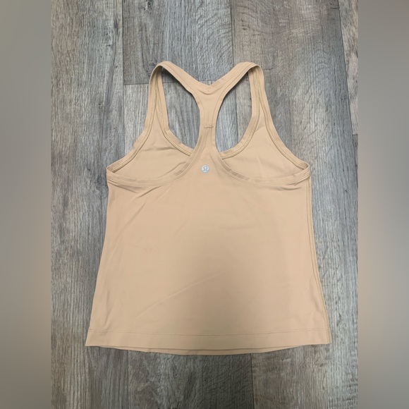 Women’s Lululemon Cool Racerback Short Tank Top *Nulu— Pecan Tan - Picture 2 of 3